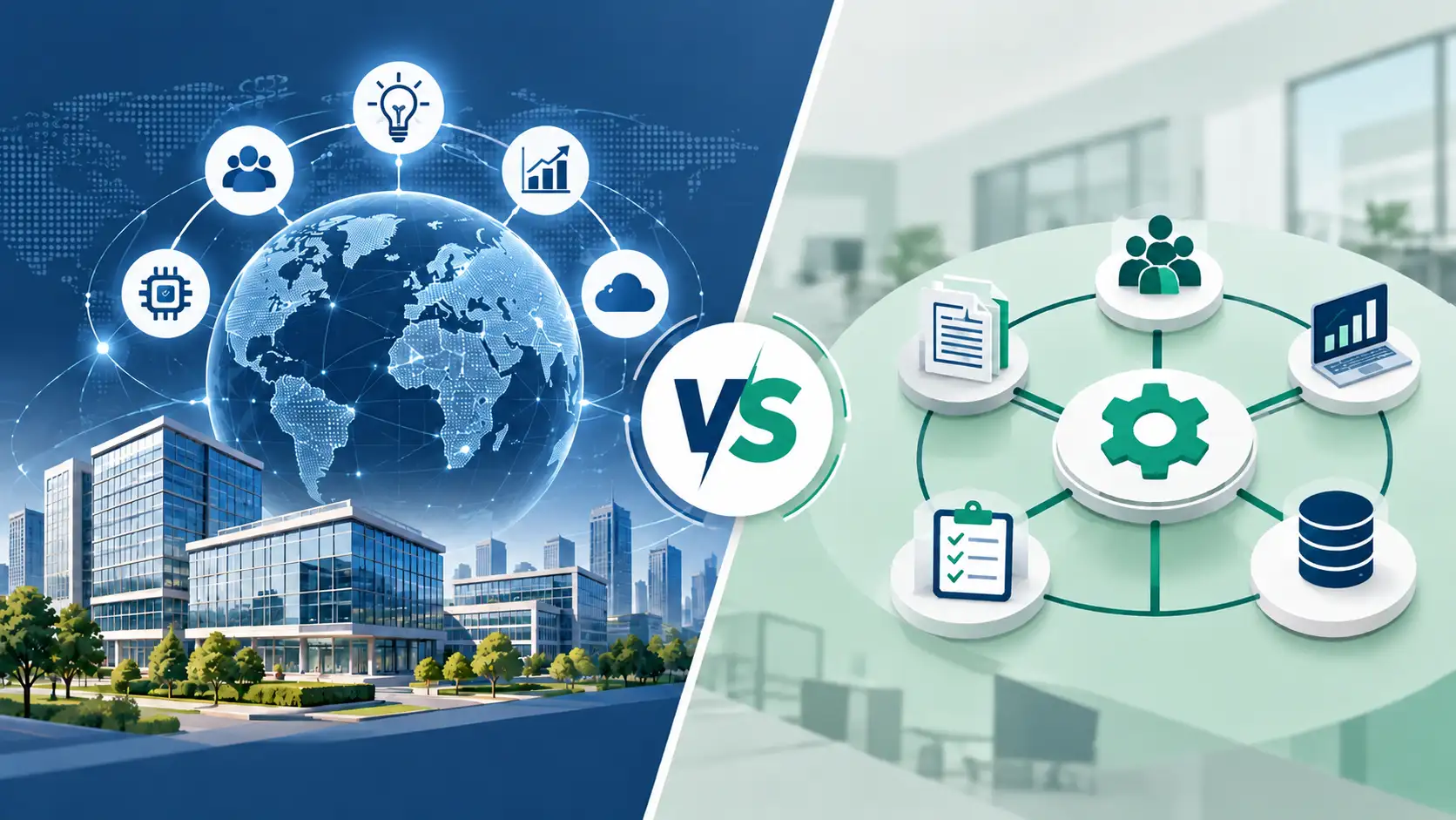 GCC vs Shared Services Center comparison highlighting innovation and operational efficiency