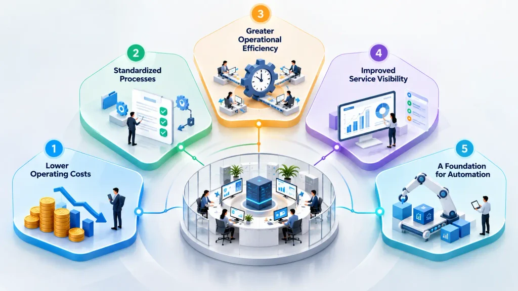 5 Benefits of a shared services center